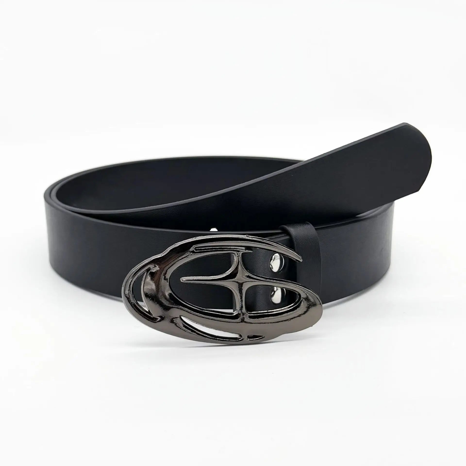 Y2K Waist Belt Delicate Hollow Carving and Stylish Buckle