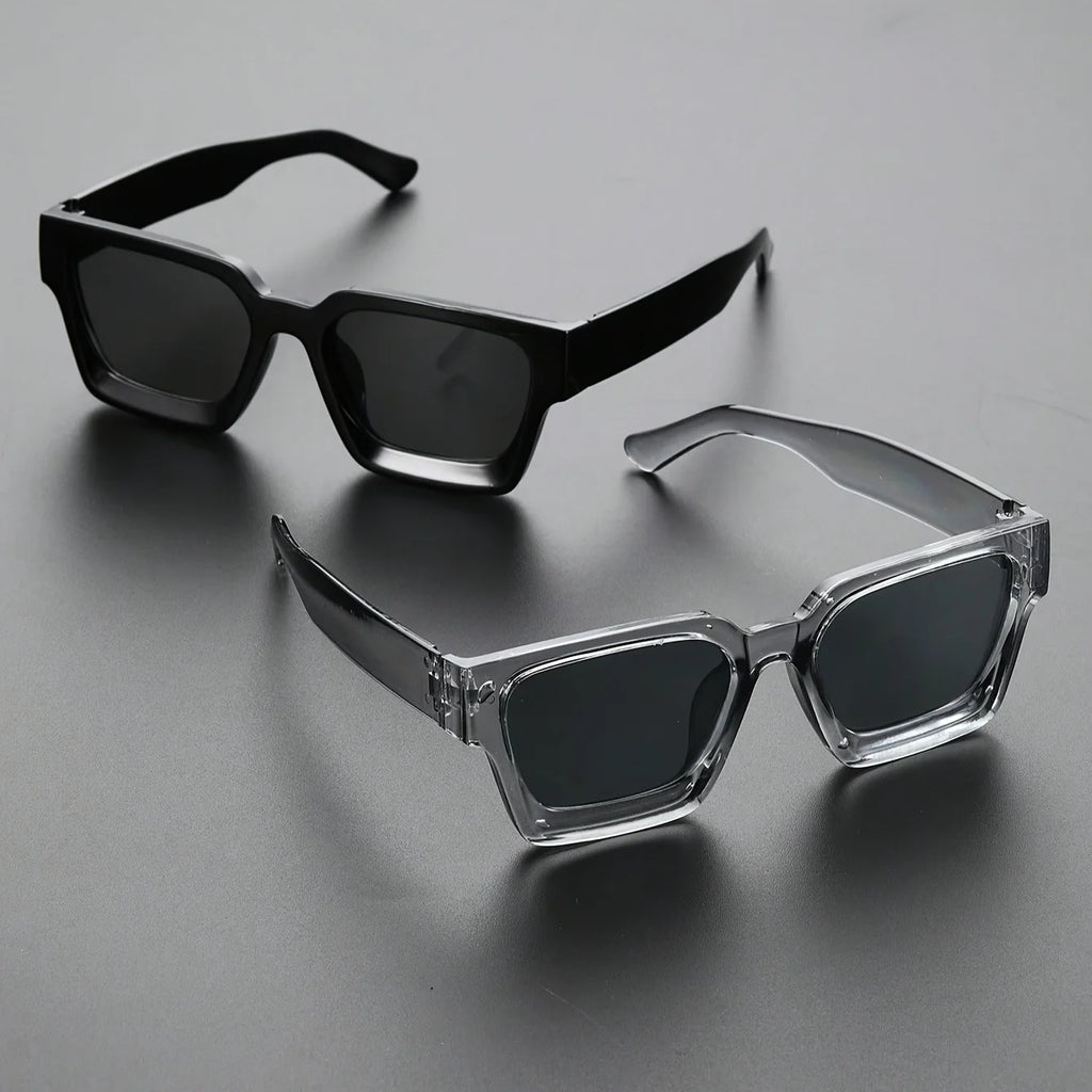 Unisex Y2K Square Plastic Frame Sunglasses