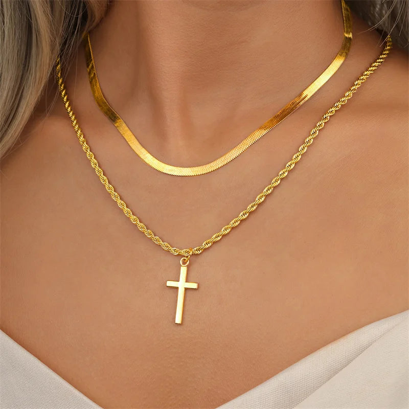 Unisex Cross Necklace
