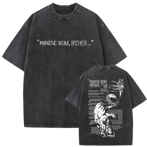 Oversized Graphic Jesus Vintage Washed T-shirt