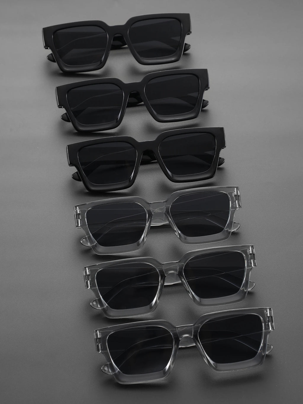 Unisex Y2K Square Plastic Frame Sunglasses